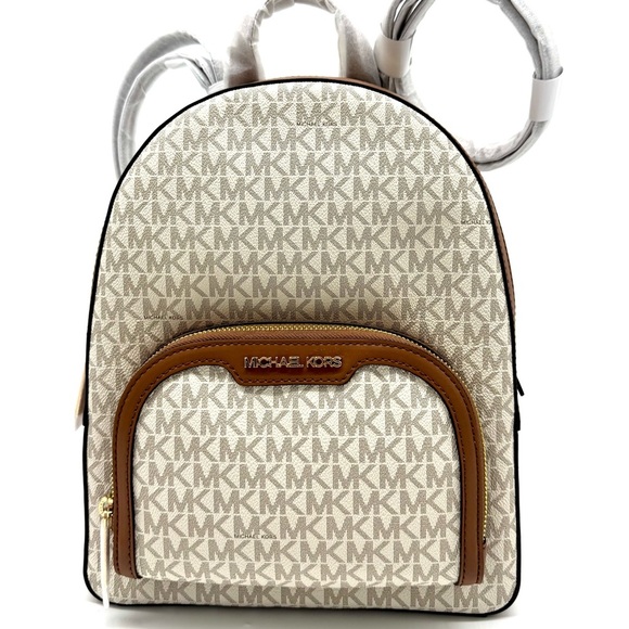 Michael Kors Jaycee Medium Signature Logo Backpack - Vanilla main image 13